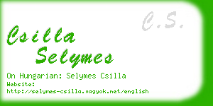 csilla selymes business card